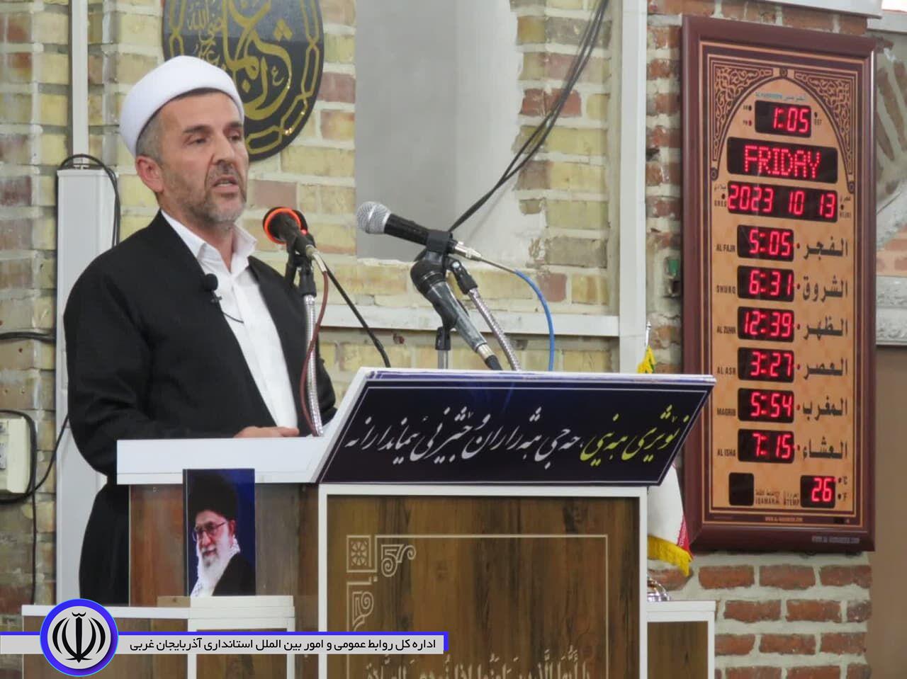امام جمعه مهاباد: مجاهدت مردم فلسطین نماد مقاومت در برابر ظلم است
