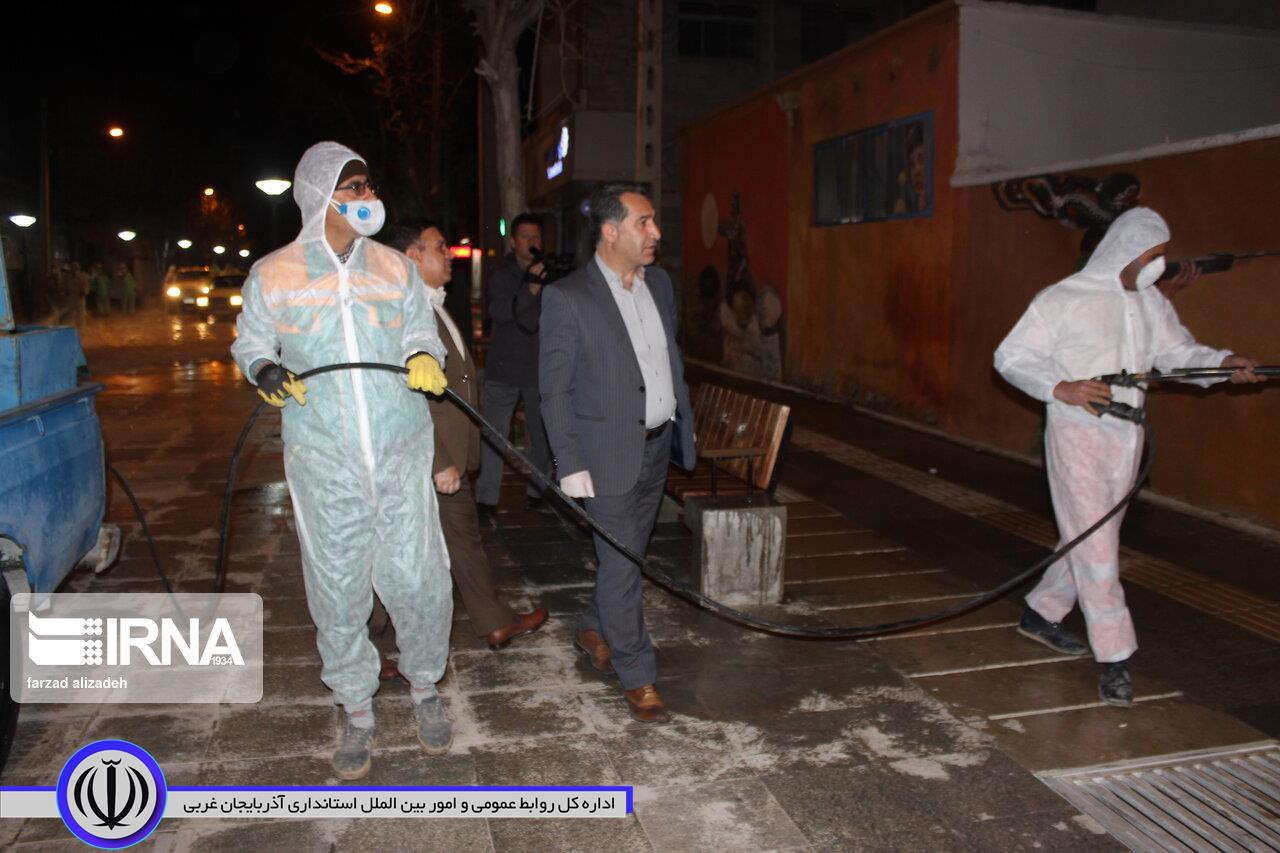 محیط زندان مهاباد ضدغفونی شد
