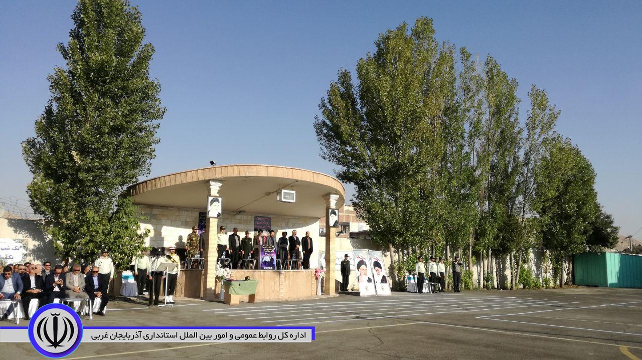 صبحگاه مشترک نیروهای مسلح مستقر در مهاباد به مناسبت گرامیداشت هفته نیروی انتظامی