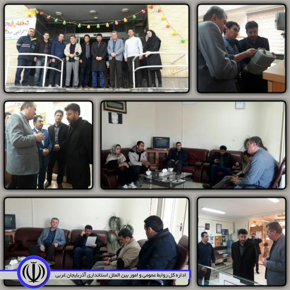 بازدید سرزده فرماندار ویژه مهاباد از اداره گاز این شهرستان