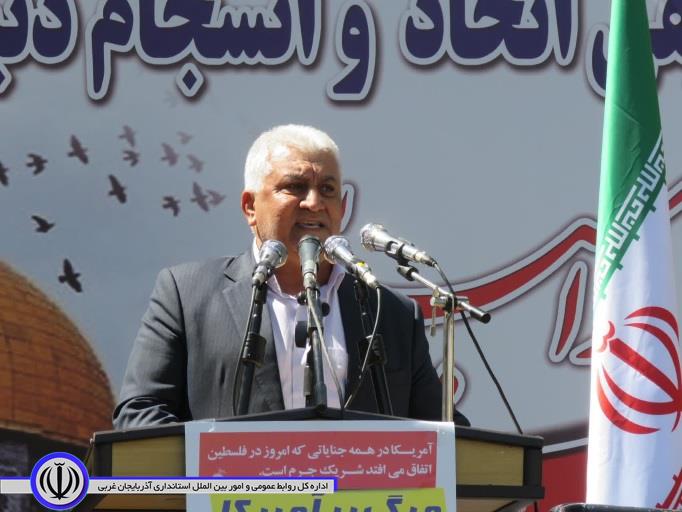 روز قدس نماد اتحاد و حمایت جهان اسلام از فلسطین است