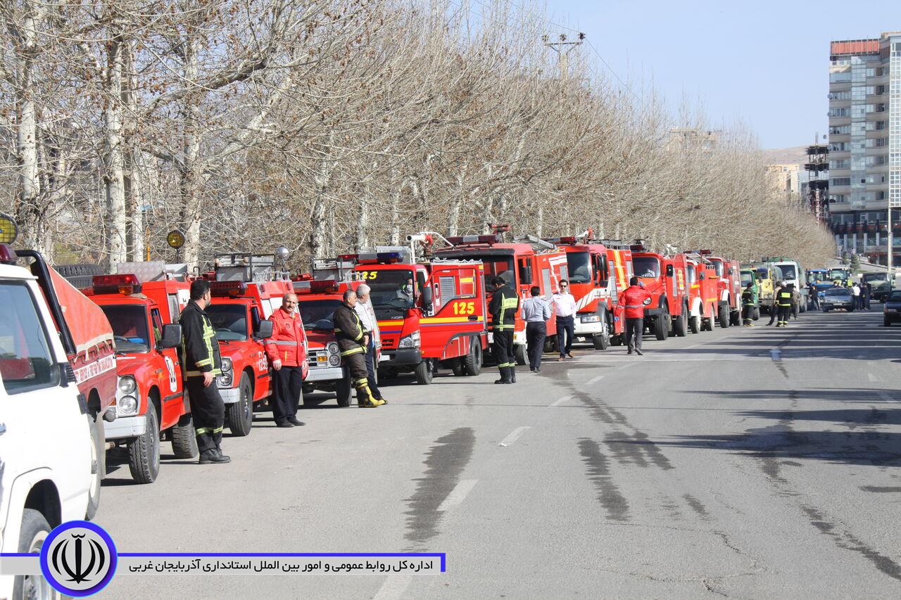 مانور دفاع بیولوژیک در مهاباد برگزار شد