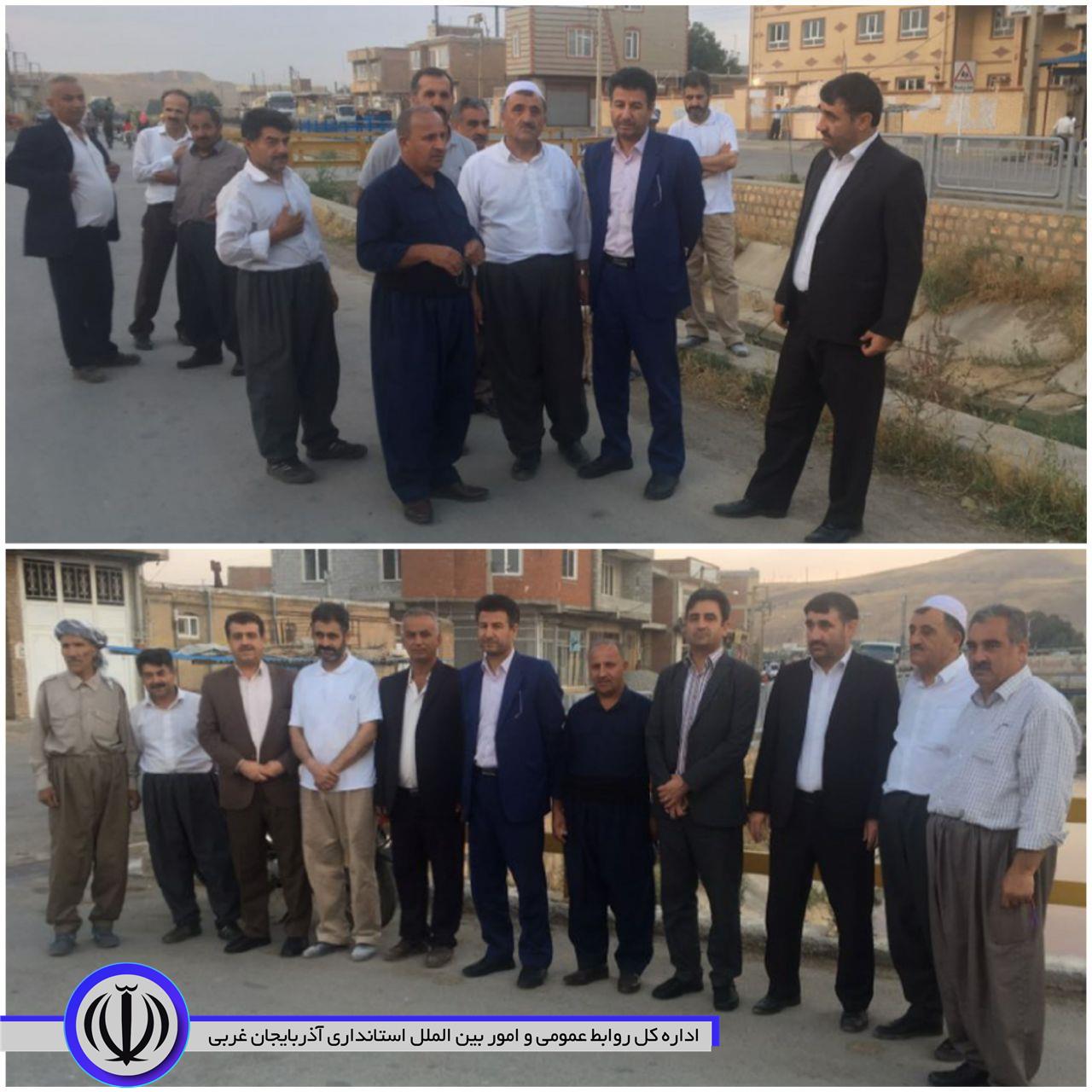 بازدید معاون استاندار و فرماندار ویژه مهاباد از روستای یوسفکند
