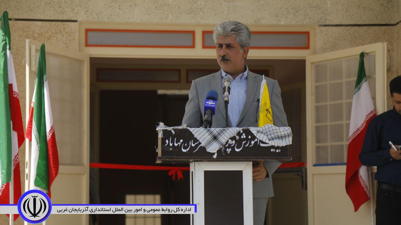 آیین افتتاح مدرسه 9 کلاسه فاخر شهر گوک‌تپه