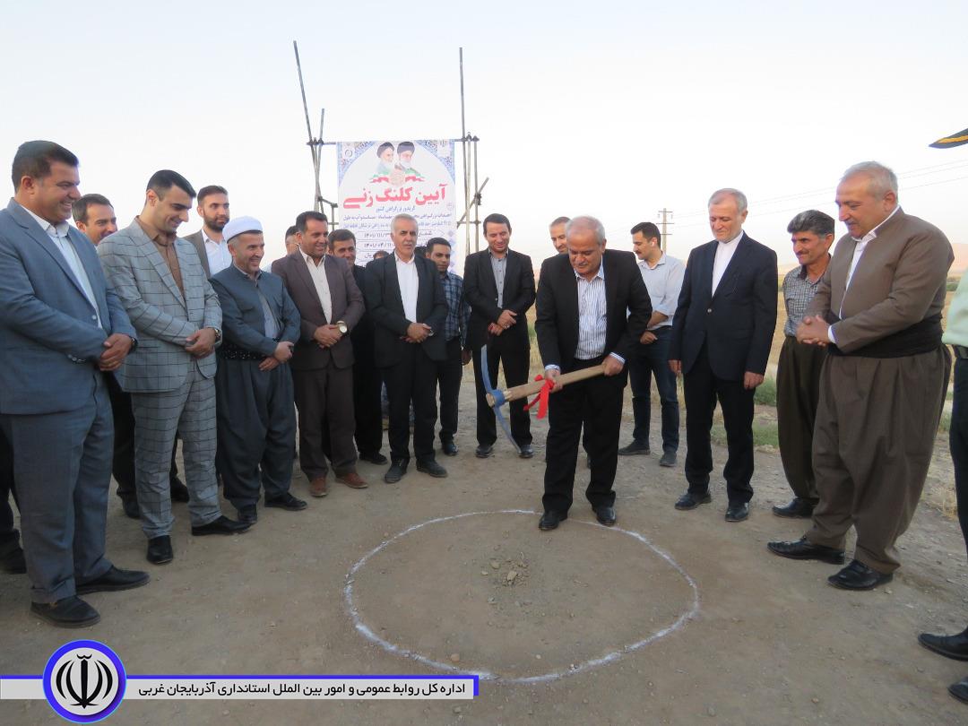 2 پروژه راهداری در مهاباد کلنگ زنی و افتتاح شد