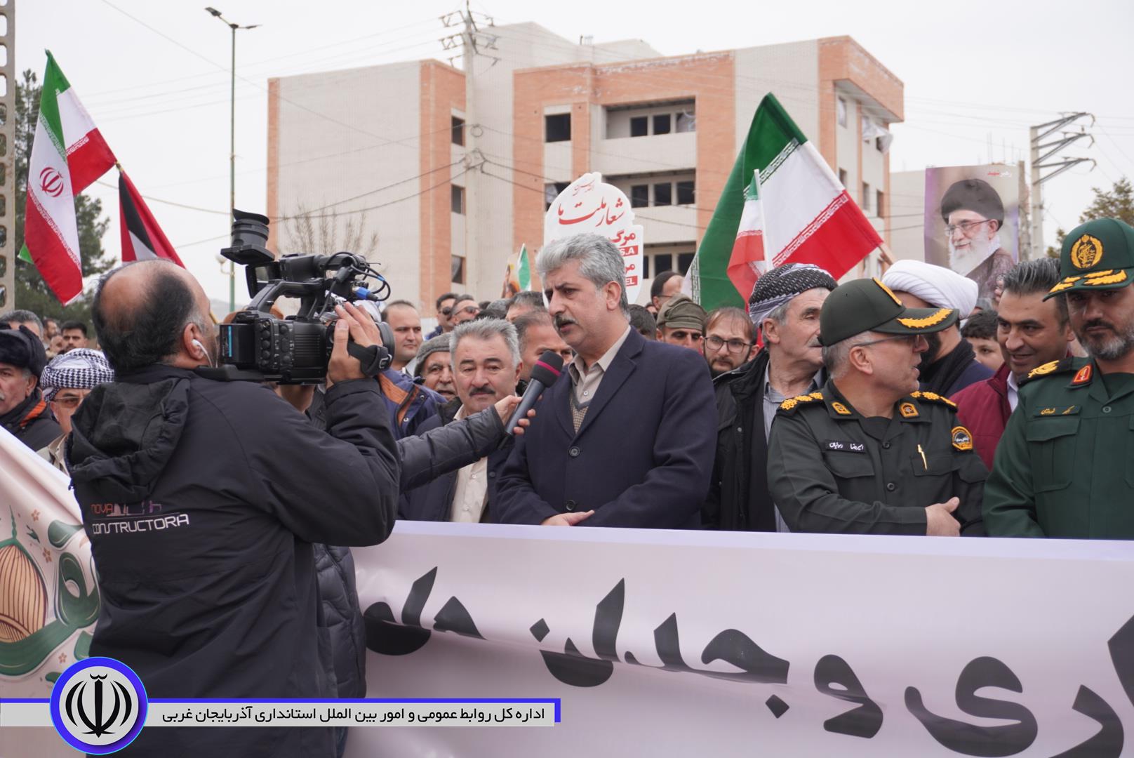 آیین راهپیمایی روز قدس در مهاباد برگزار شد