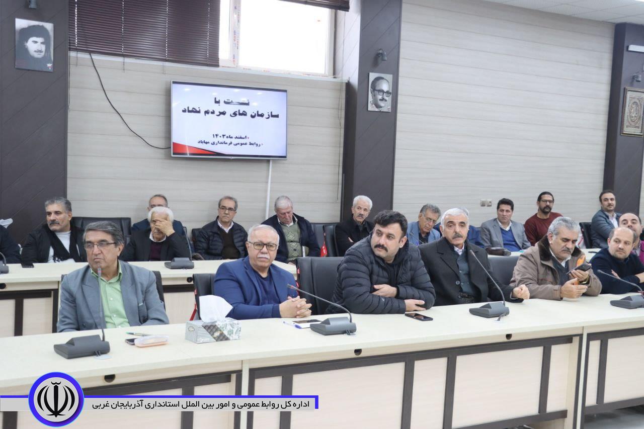 بررسی مسائل و مشکلات سازمانهای مردم نهاد مهاباد
