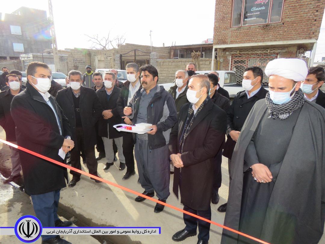 افتتاح پروژه تعریض و نوسازی پل و آسفالت معابر روستای اگریقاش