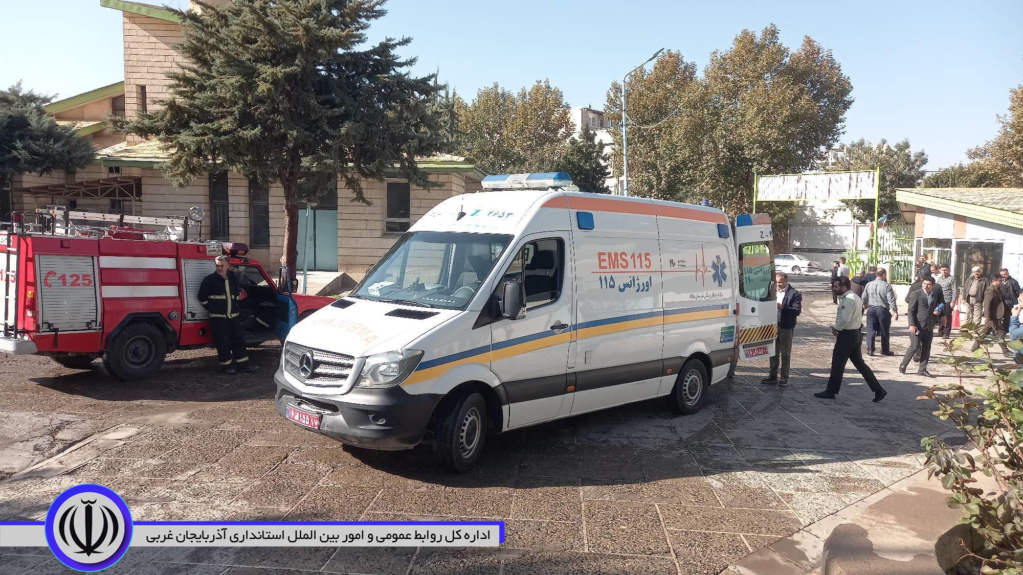 برگزاری مانور پدافند غیرعامل در صدا و سیمای مهاباد