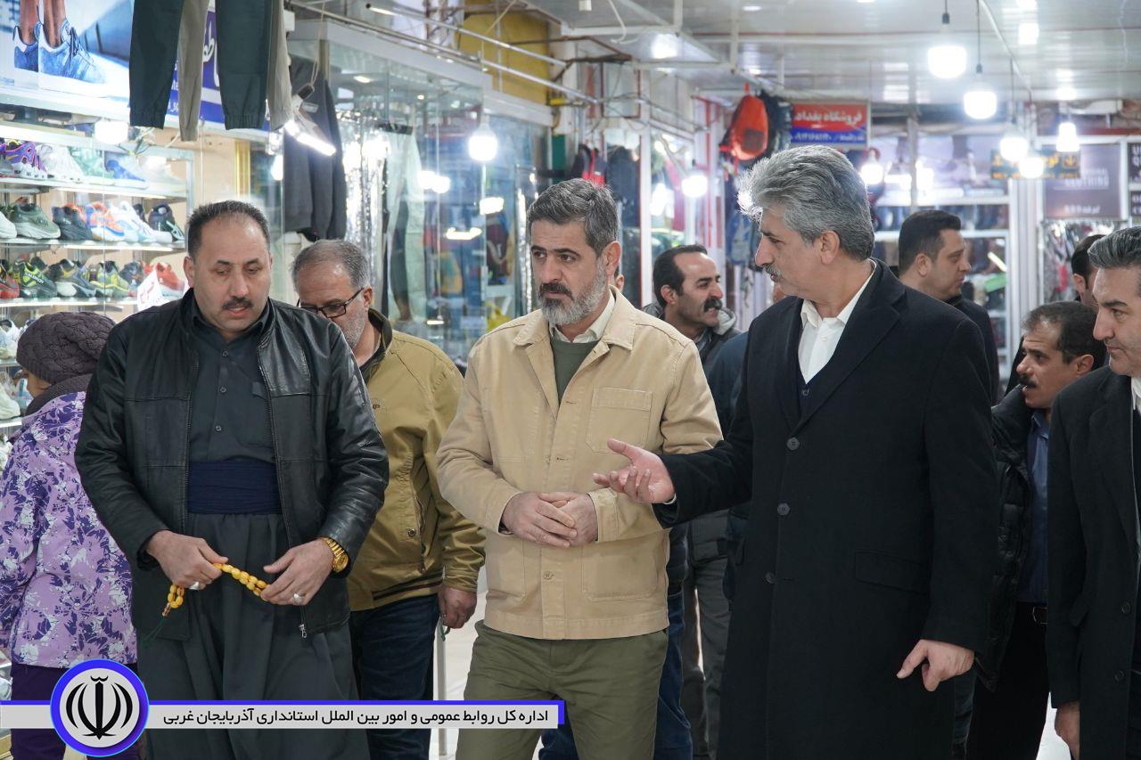بازدید میدانی سرپرست فرمانداری مهاباد از مجتمع تجاری ساحل