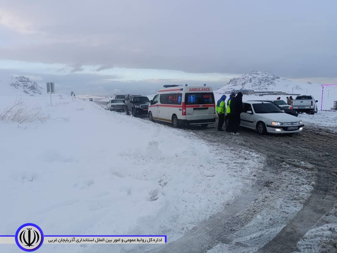 هشدار بخشدار مرکزی مهاباد درباره کولاک شدید در جاده برهان