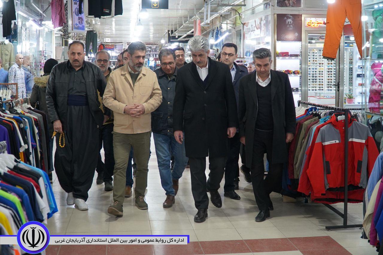 بازدید میدانی سرپرست فرمانداری مهاباد از مجتمع تجاری ساحل