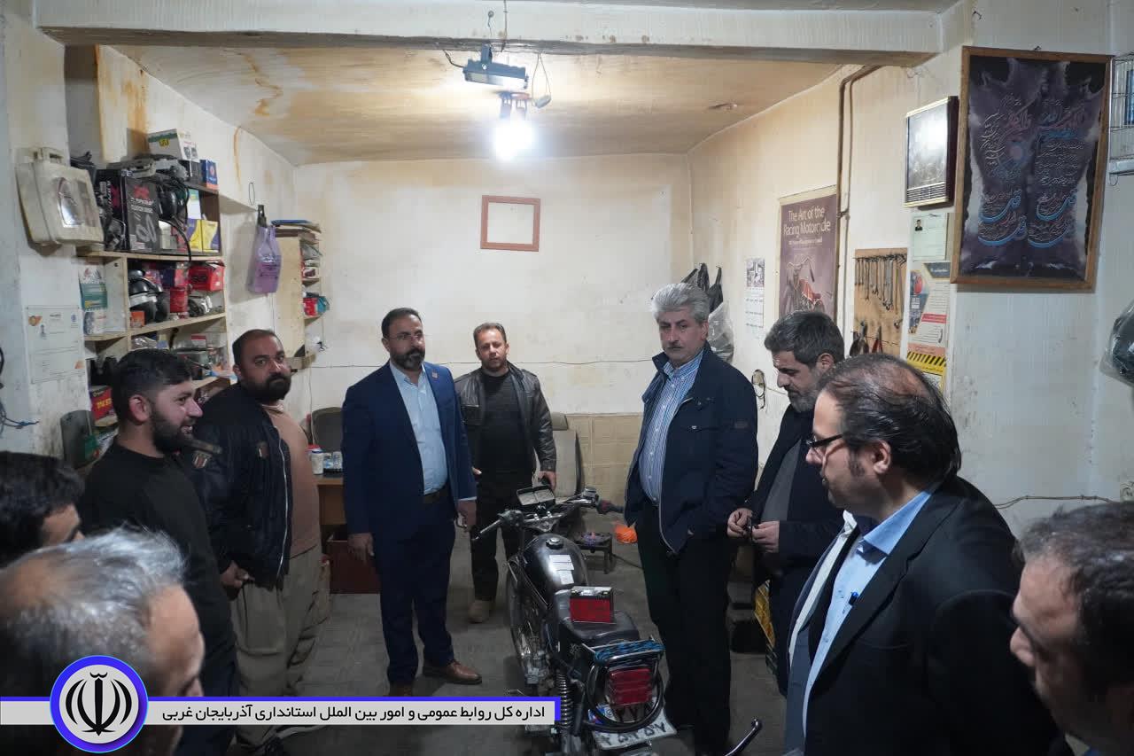 انتقال صنف نمایشگاه موتور سیکلت فروشی ها محله سه آسیاب مهاباد به شهرک صنفی کاوه کلید خورد