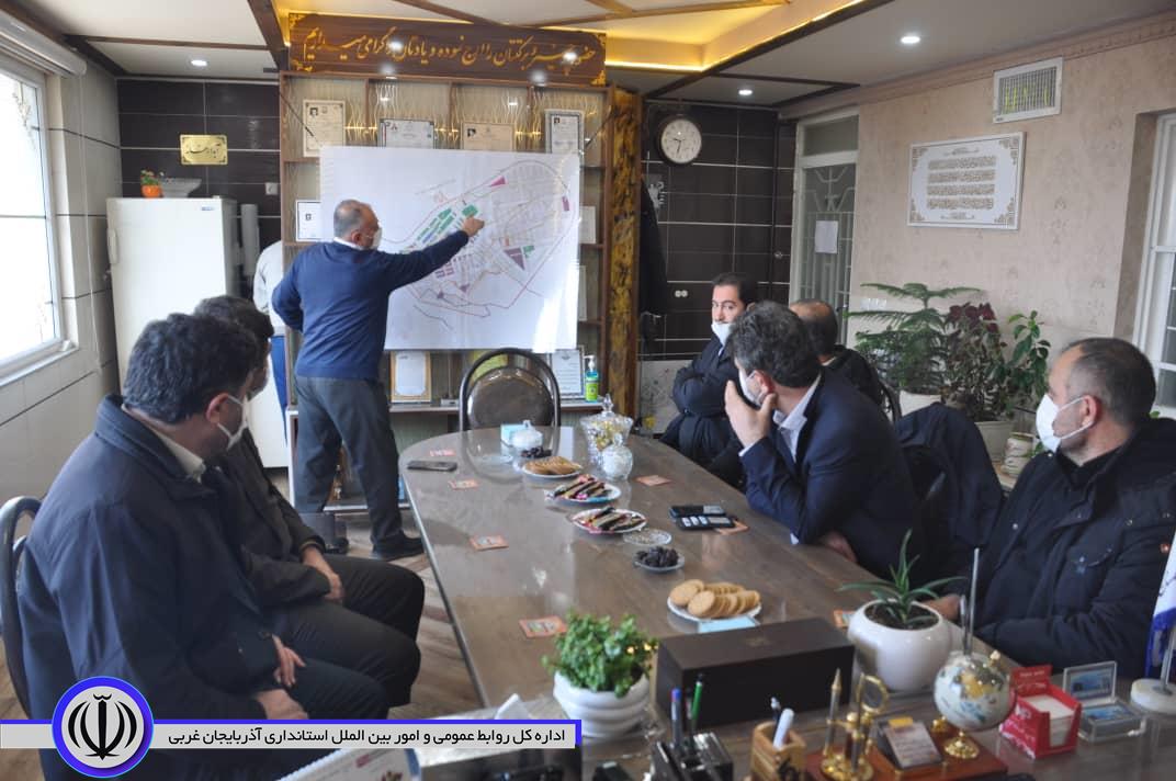 بازدید مسئولان شهرستان مهاباد از شهرک صنفی کاوه