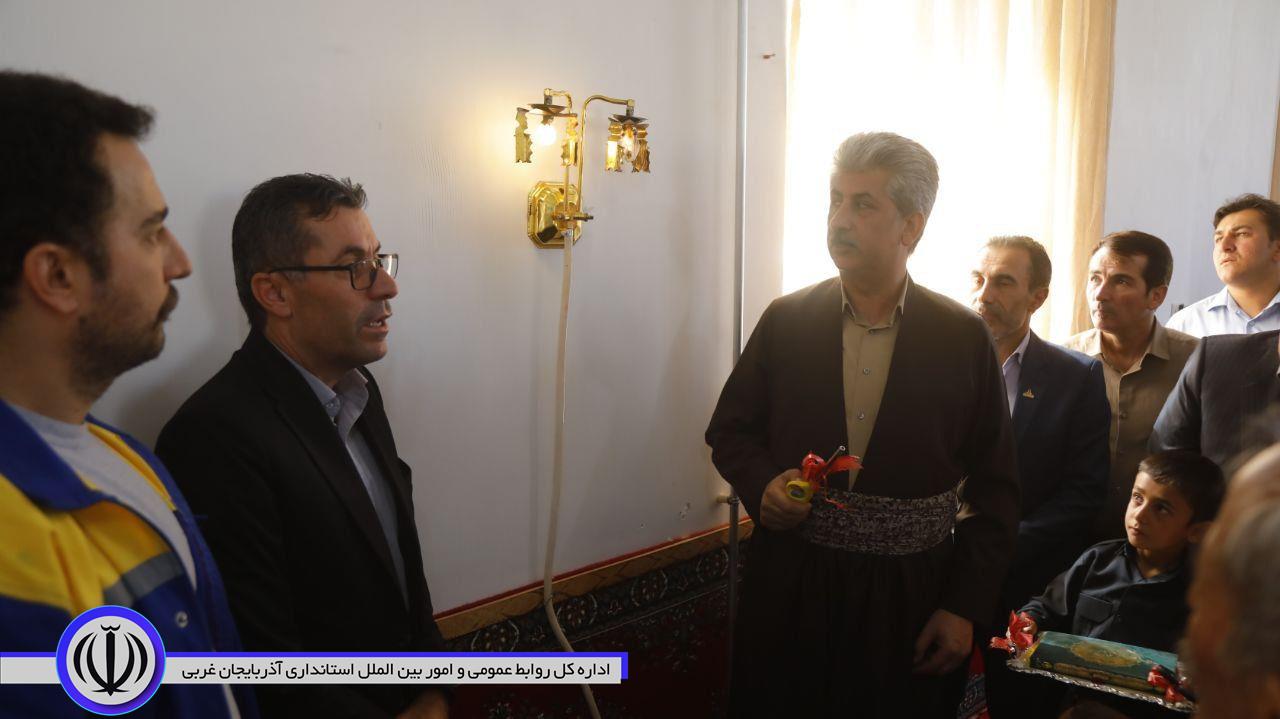 گازرسانی به 9 روستای بخش خلیفان مهاباد افتتاح شد