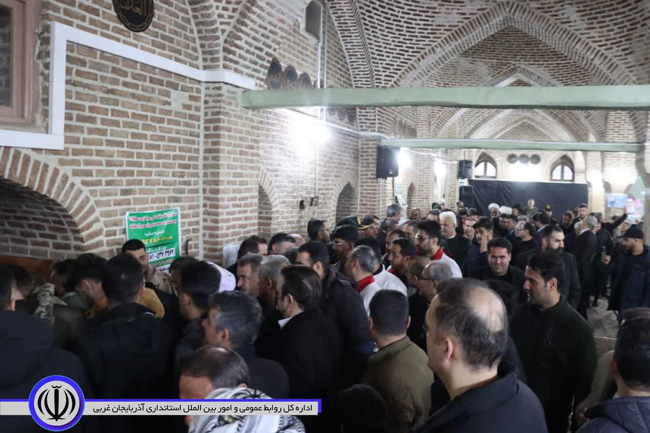 آیین بزرگداشت شهید سیدحسن نصرالله و شهید سید هاشم صفی الدین در مسجد جامع مهاباد