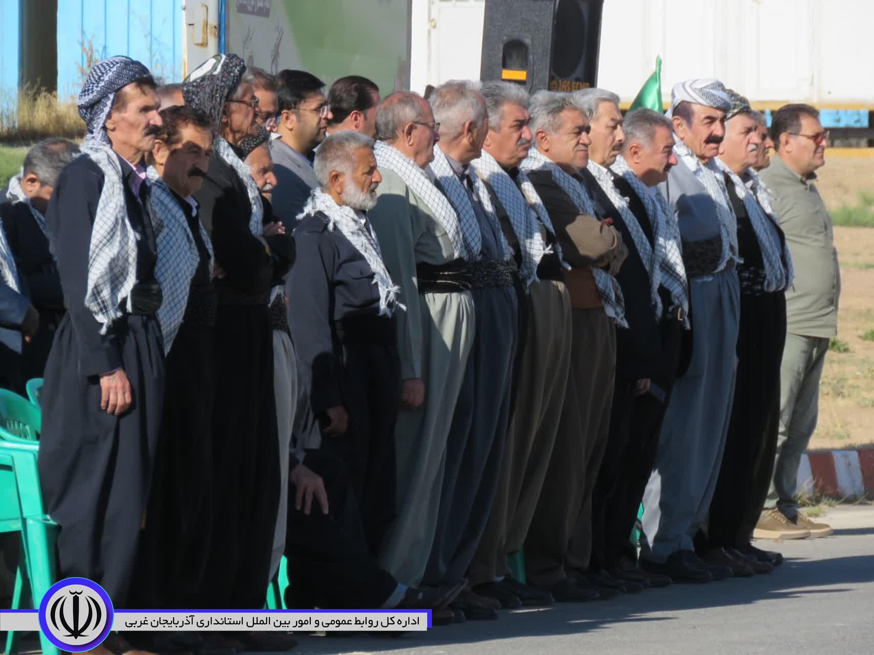آیین صبحگاه مشترک نیروهای مسلح مستقر در مهاباد