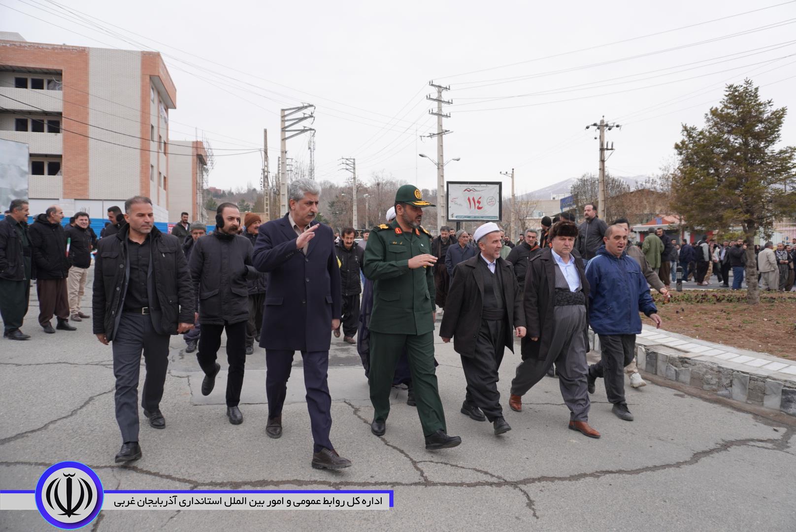 آیین راهپیمایی روز قدس در مهاباد برگزار شد
