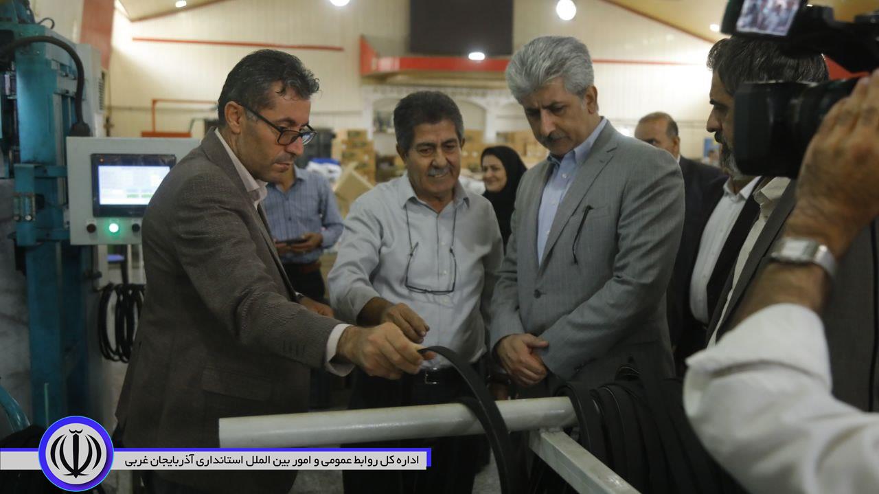 بررسی رفع موانع تولید سه واحد صنعتی در مهاباد