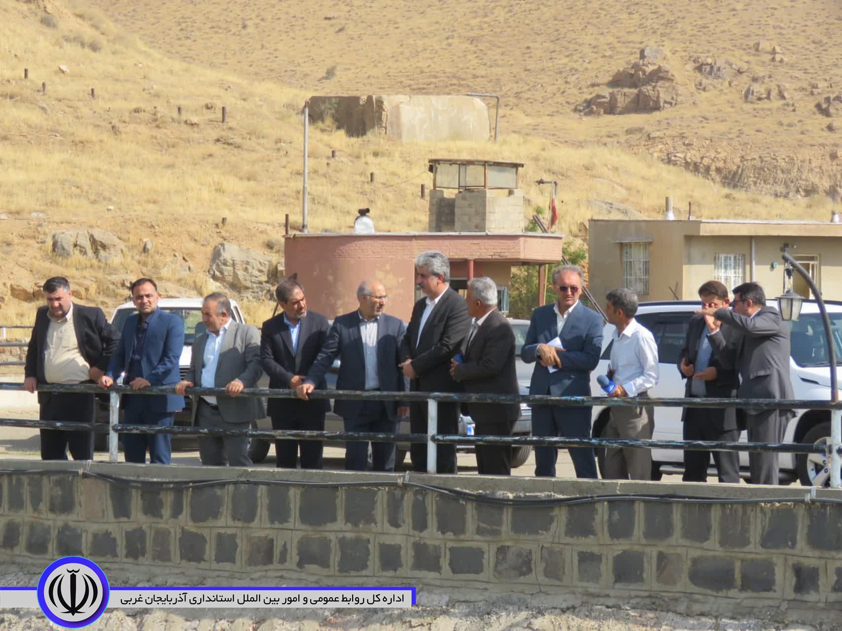بررسی وضعیت منابع آبی در بازدید مسولان استانی و شهرستان از سد مهاباد