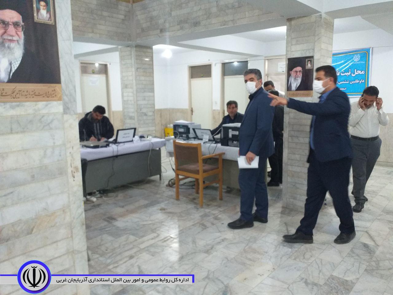 بازدید فرماندار مهاباد از ستاد انتخابات شوراهای روستایی شهرستان