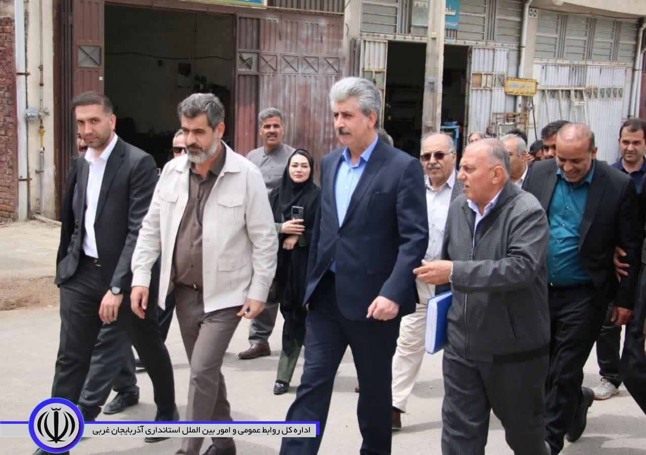 عزم جدی مسوولان مهاباد برای حل معضلات شهرک صنفی کاوه