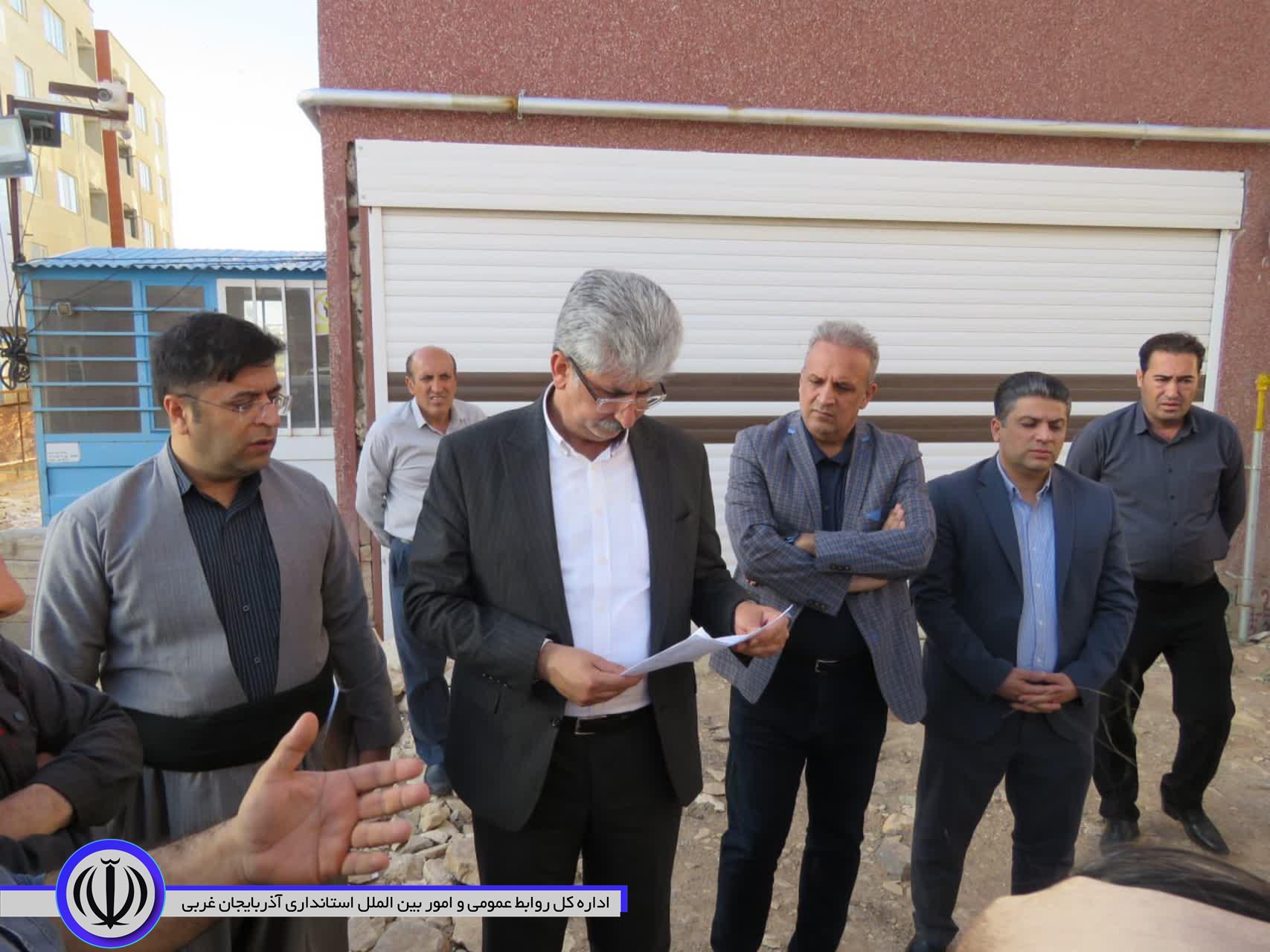 بازدید فرماندار ویژه مهاباد از مراکز چهارگانه