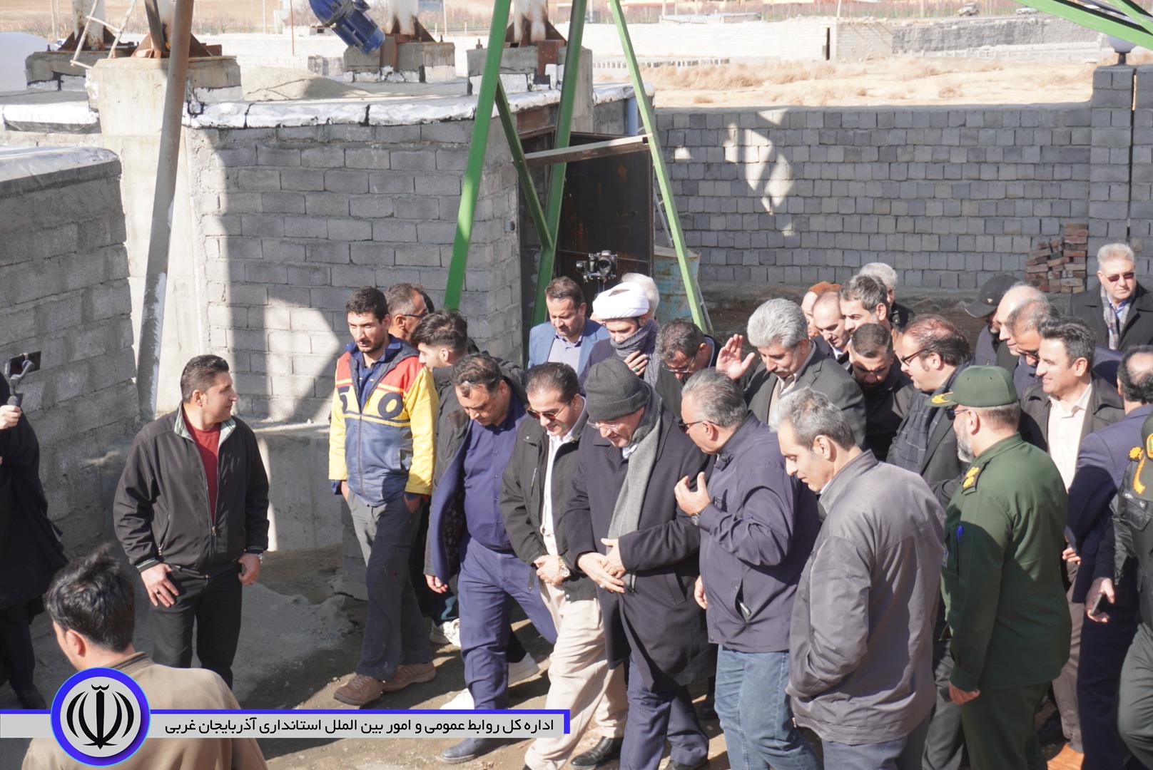 افتتاح پروژه تولید بتن آماده در مهاباد