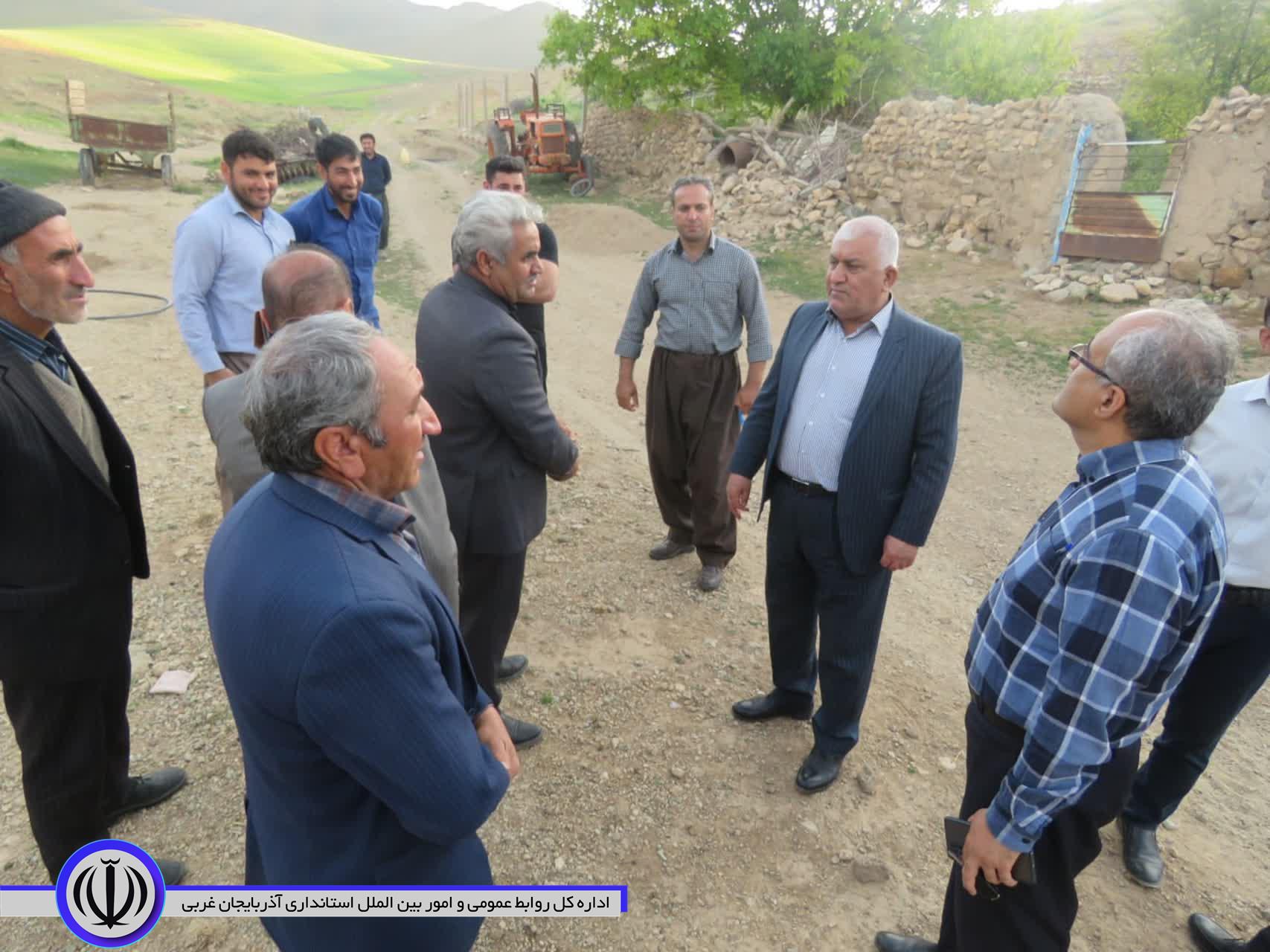 تداوم حضور جهادی فرماندار ویژه مهاباد در روستاهای شهرستان