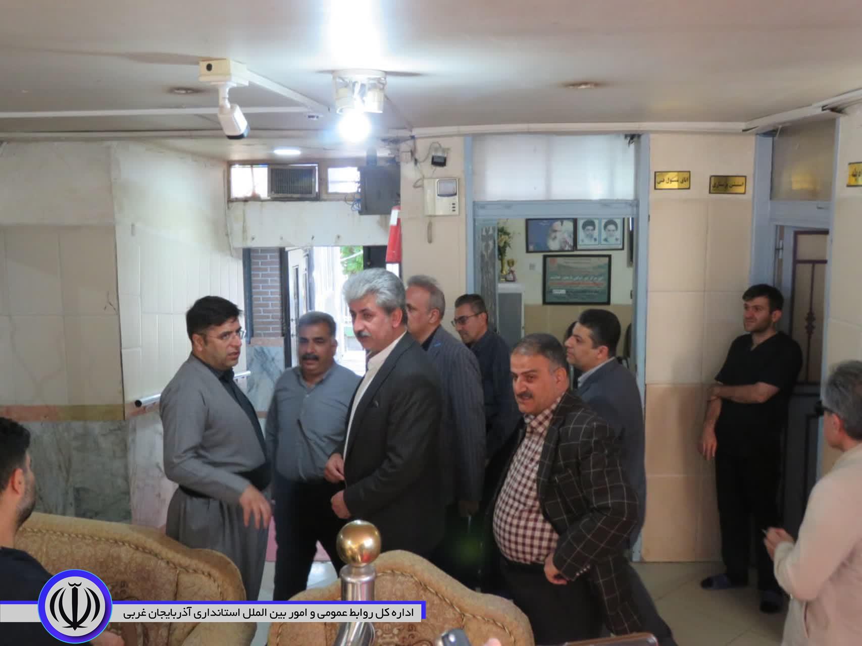 بازدید فرماندار ویژه مهاباد از مراکز چهارگانه