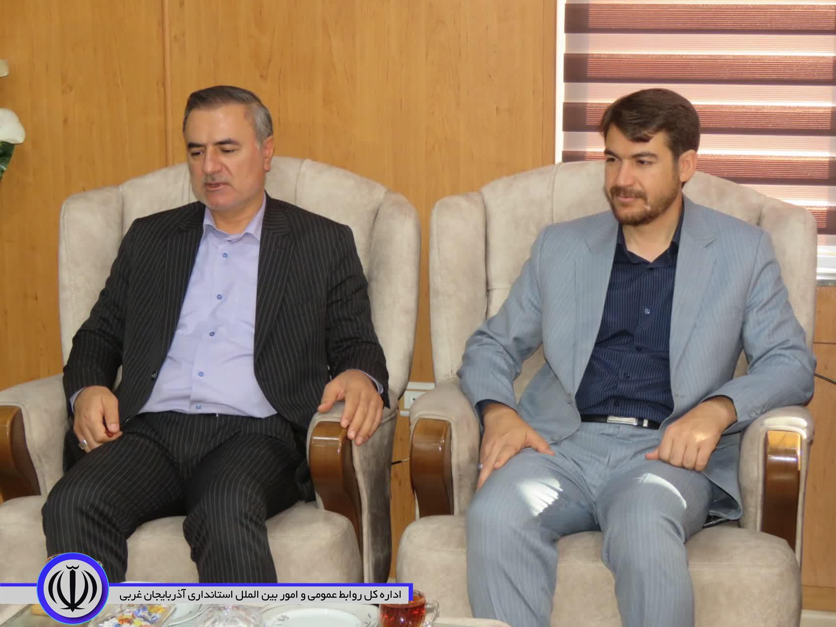 دیدار مقامات قضایی شهرستان با فرماندار ویژه مهاباد به مناسبت هفته دولت