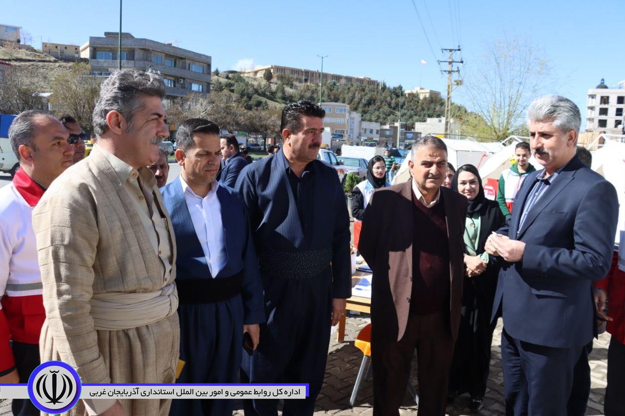 بازدید میدانی سرپرست فرماندار ویژە ی شهرستان از مراکز ویژه استقبال از مهمانان نوروزی شهرداری مهاباد