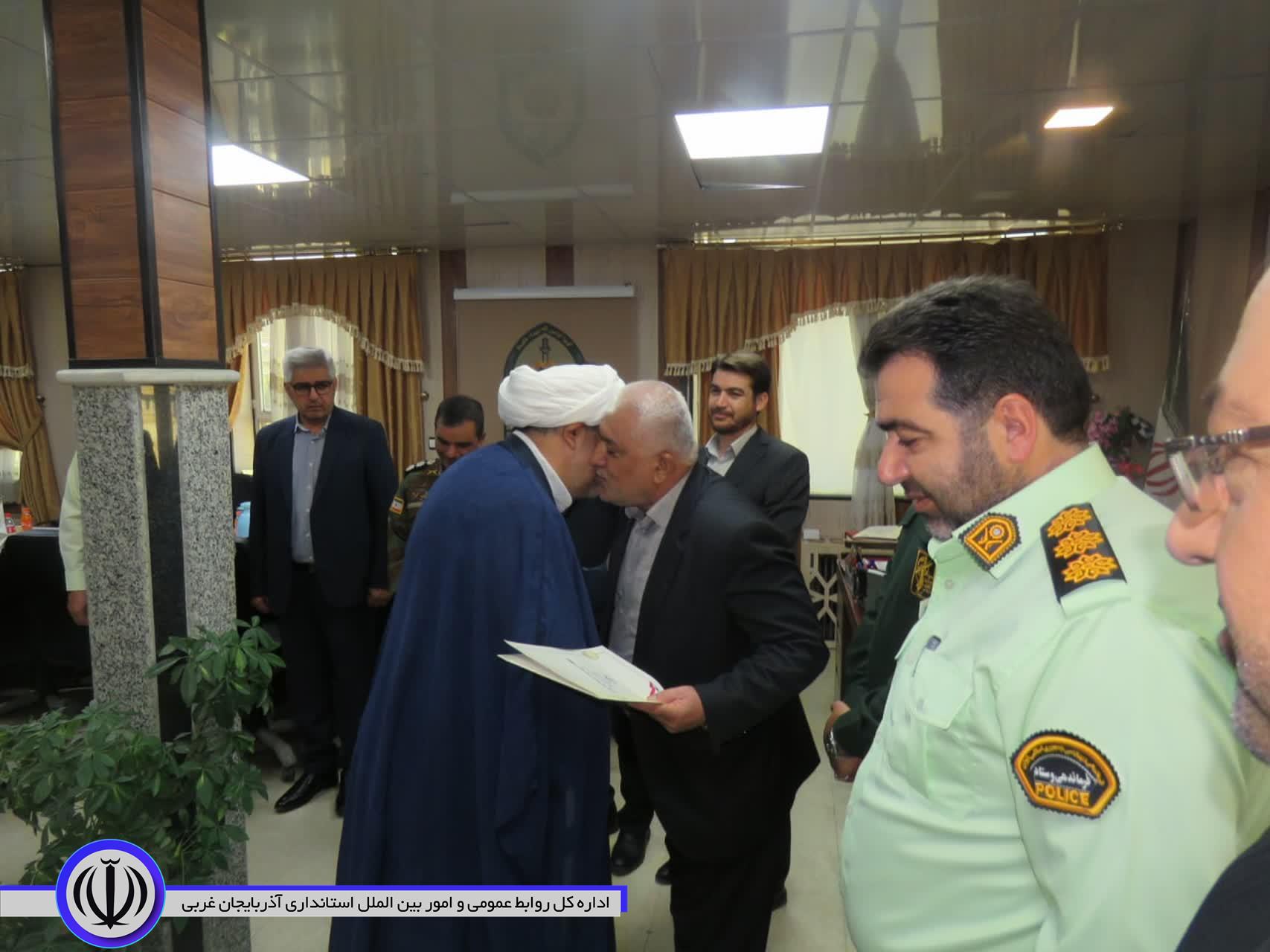 آئین قدردانی اعضای شورای تأمین از کارکنان فراجای مهاباد