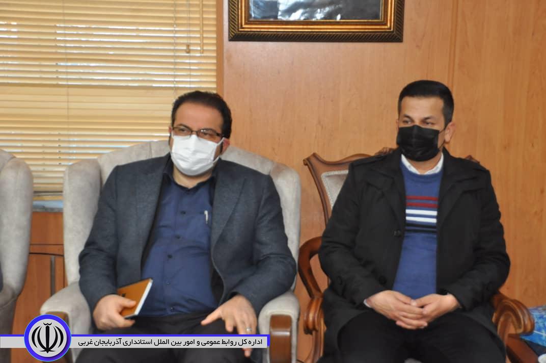 دیدار تعدادی از اعضای شورای اسلامی شهر و شهردار مهاباد با فرماندار جدید شهرستان