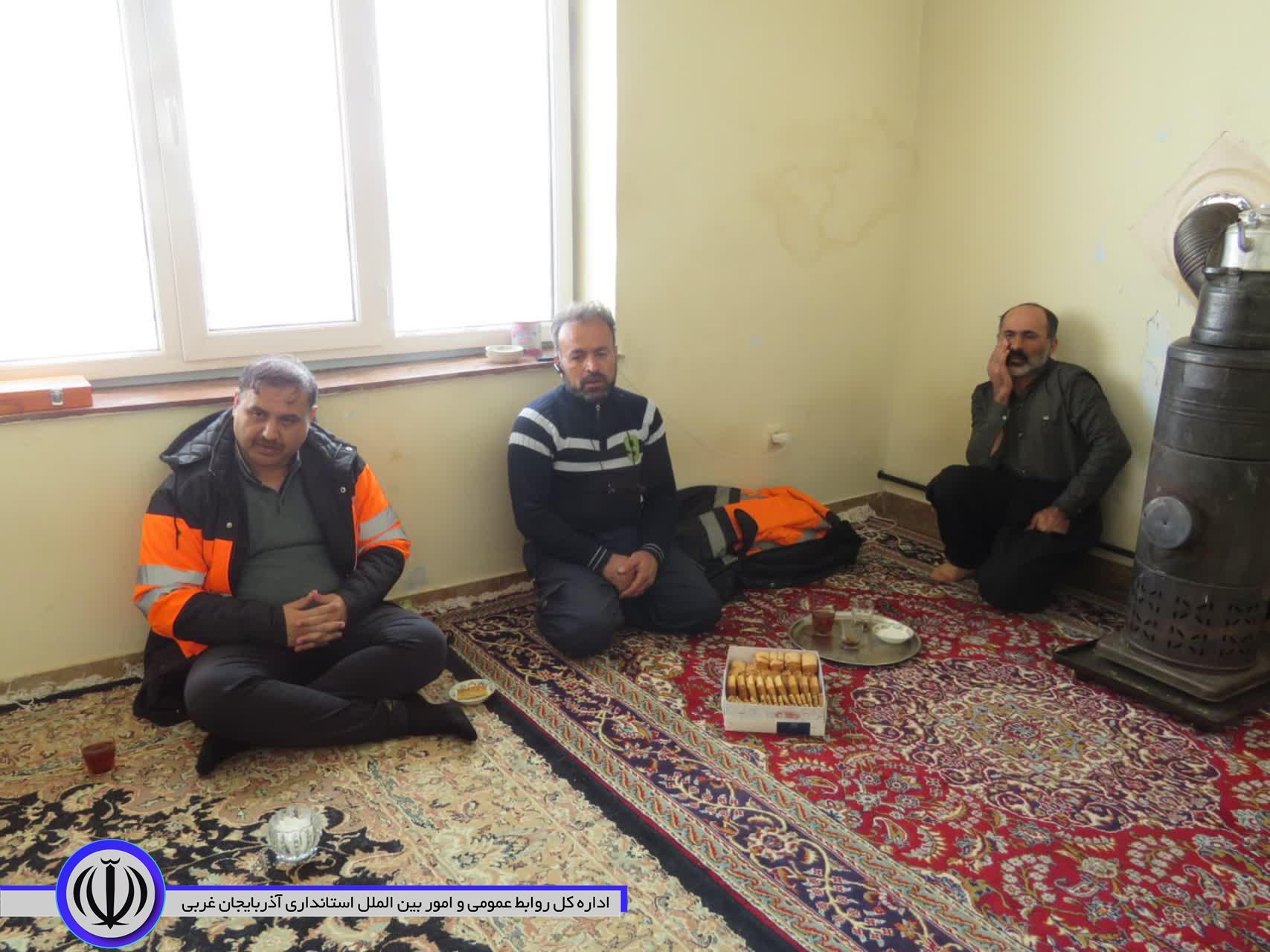 بازدید سرپرست فرمانداری مهاباد از مناطق برف گیر و کوهستانی محور برهان