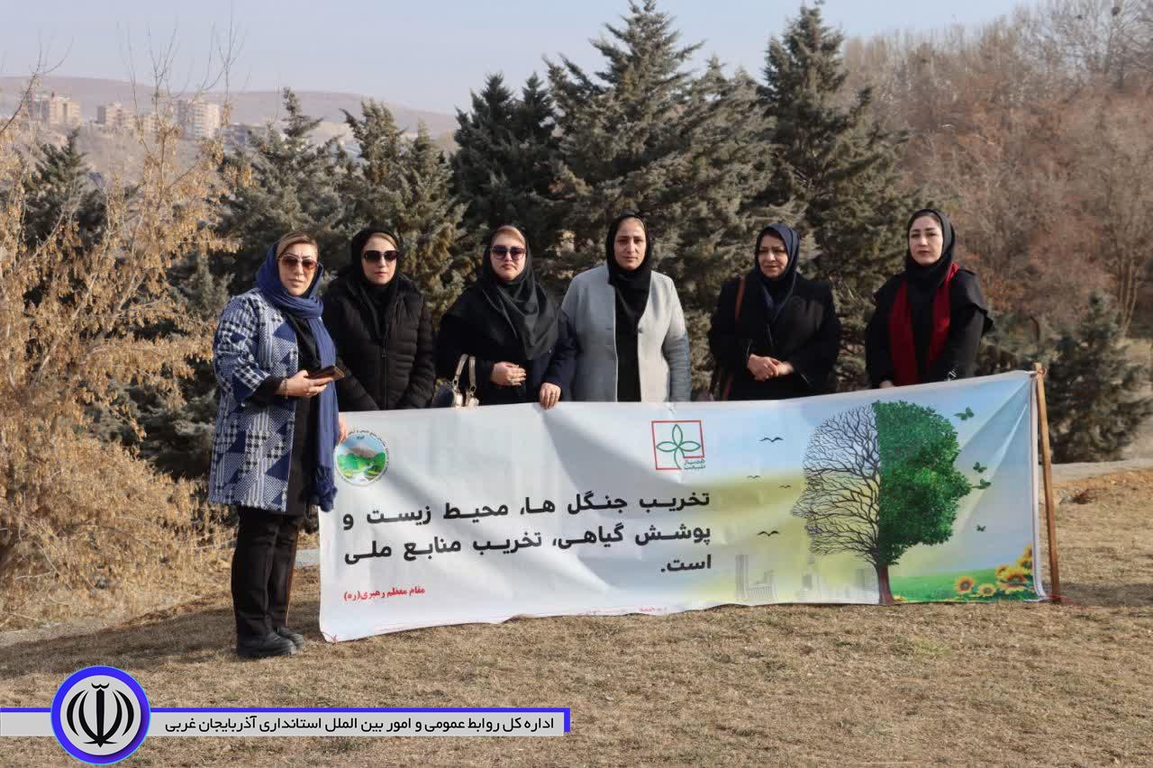 غرس پنج هزار اصله نهال هفته منابع طبیعی در شهرستان مهاباد