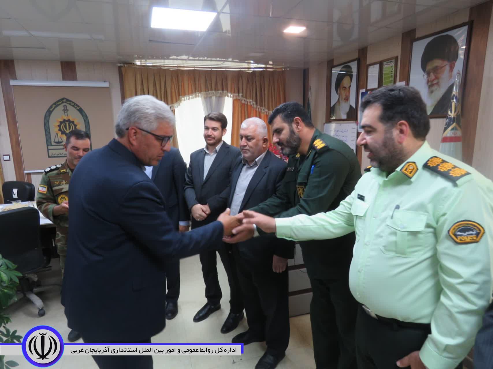 آئین قدردانی اعضای شورای تأمین از کارکنان فراجای مهاباد