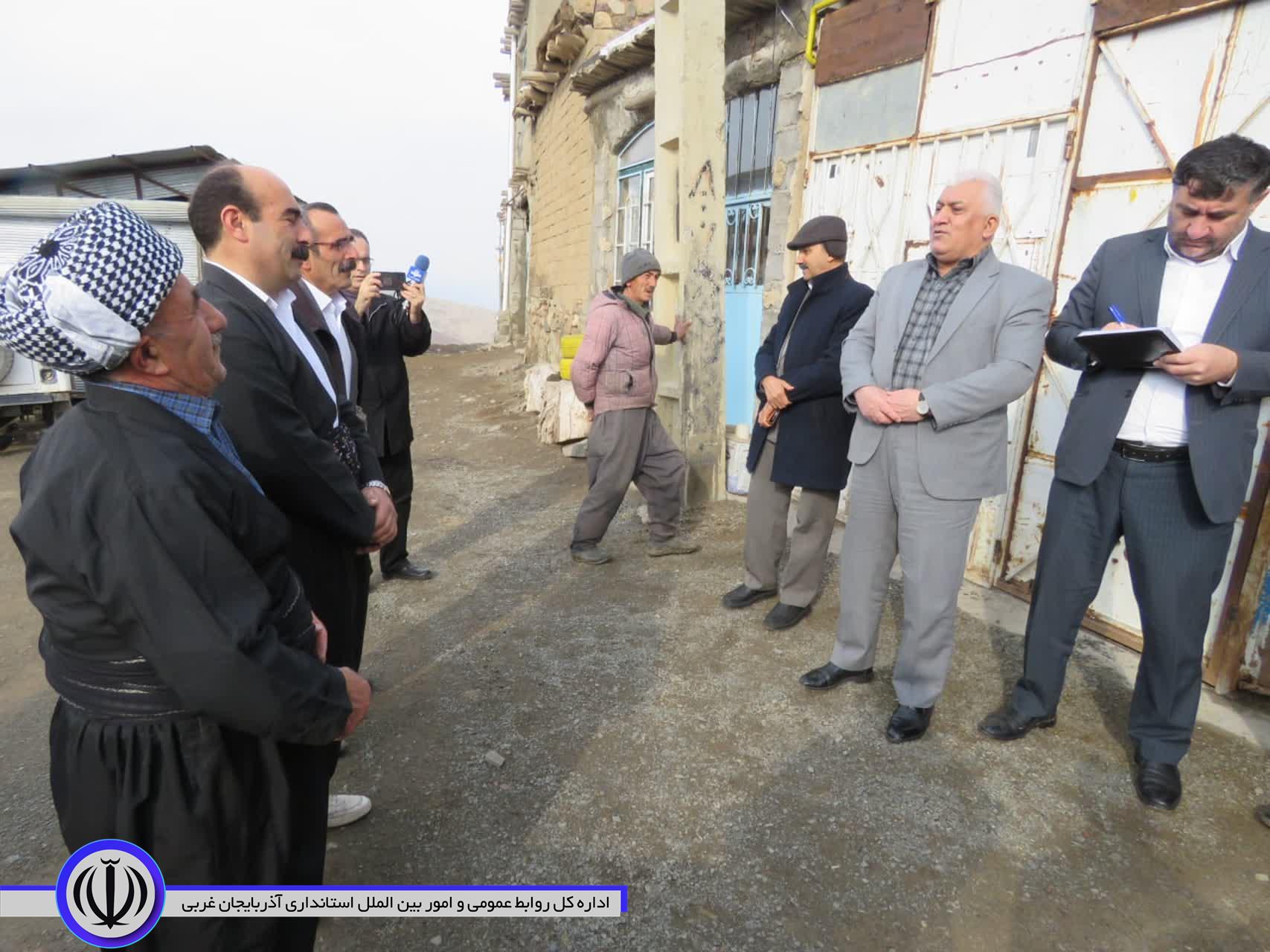 فرماندار مهاباد از چهار روستای بخش مرکزی بازدید کرد