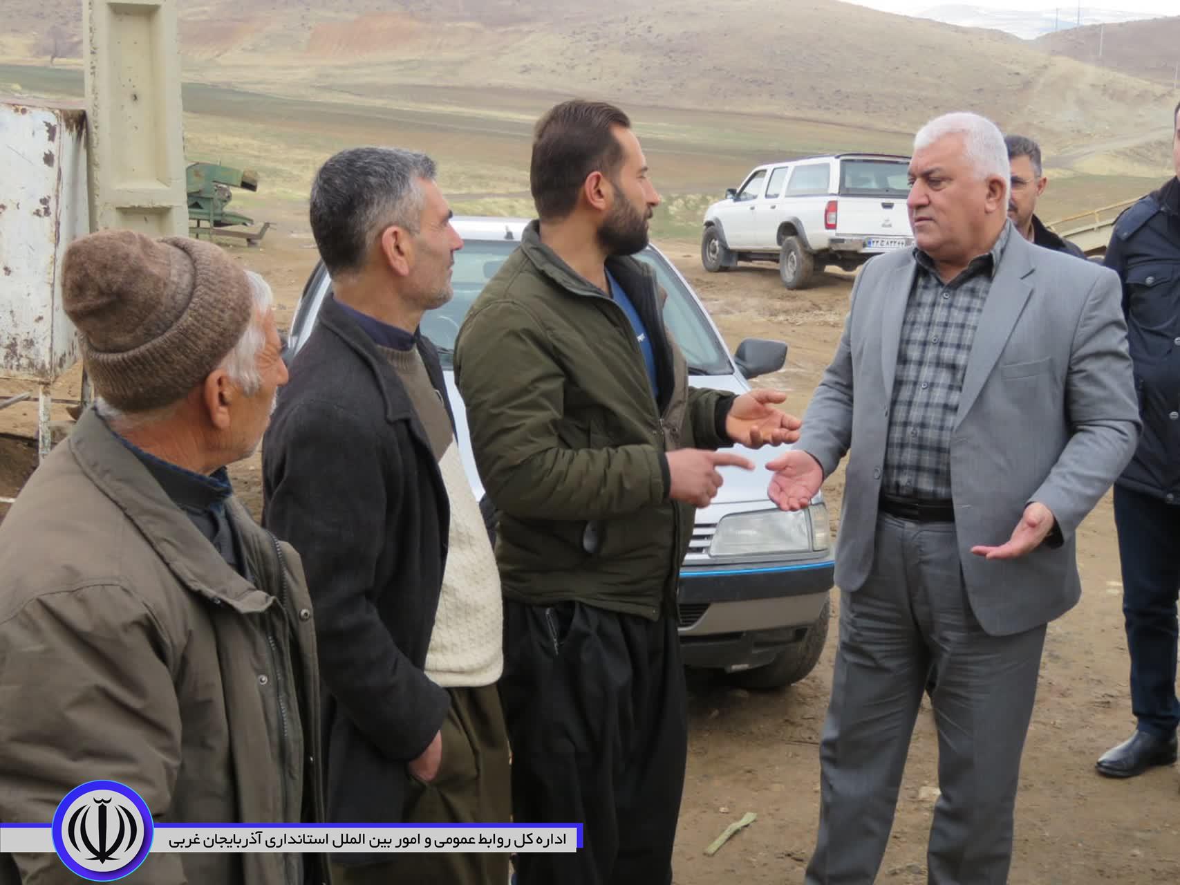 فرماندار مهاباد از چهار روستای بخش مرکزی بازدید کرد