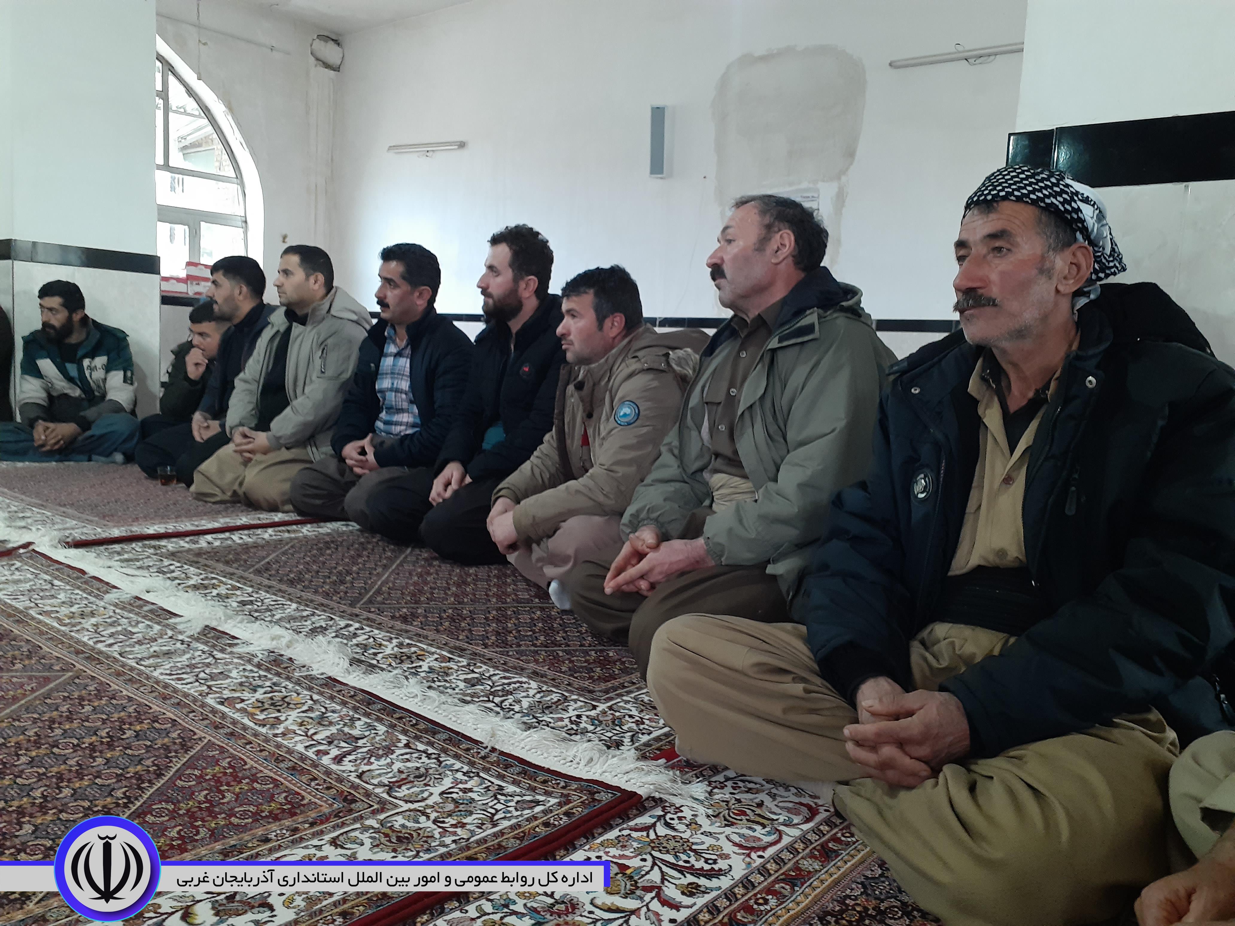 فرماندار ویژه مهاباد از آخرین روستای حوزه شهرستان بازدید کرد