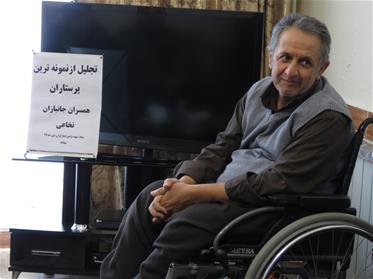 دیدار معاون استاندار و فرماندار ویژه شهرستان مهاباد با خانواده جانبازان