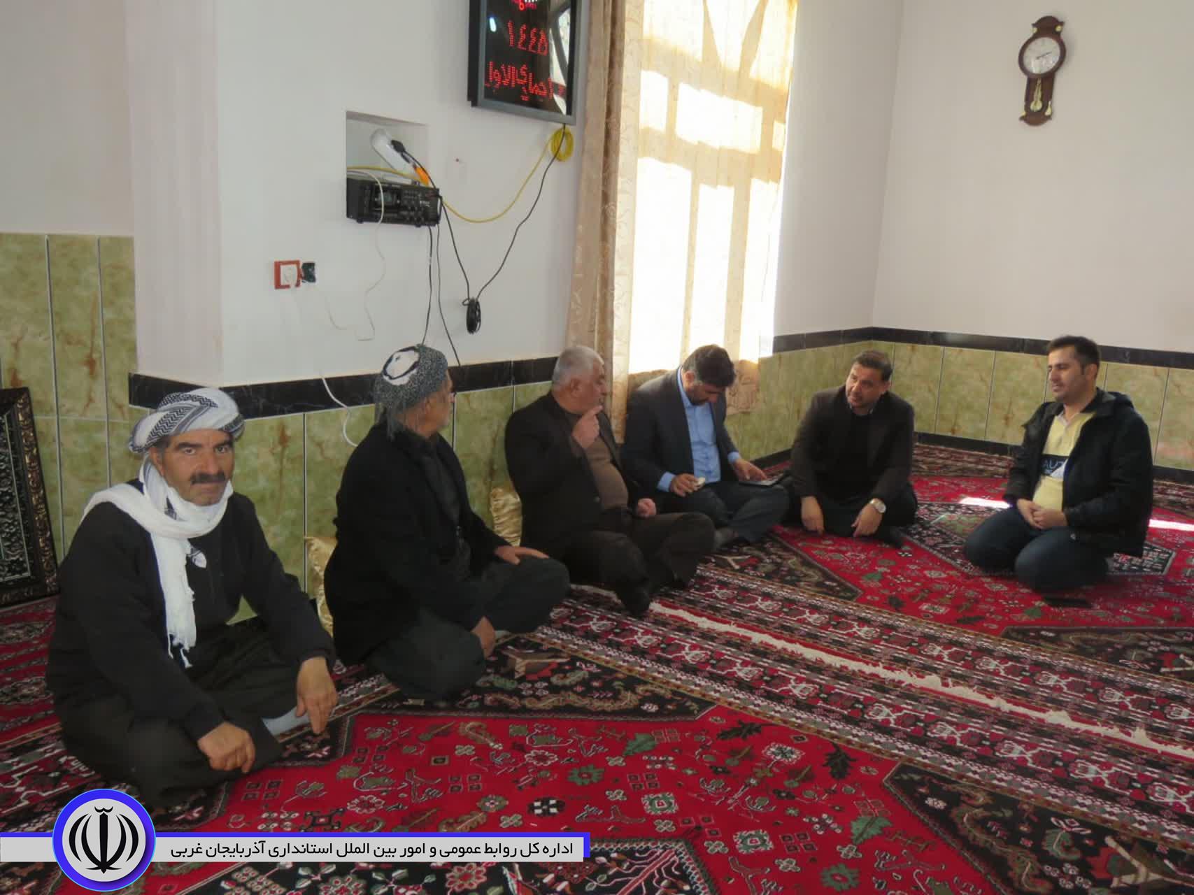 بازدید میدانی فرماندار ویژه مهاباد از روستاهای فاقد دهیاری بخش مرکزی