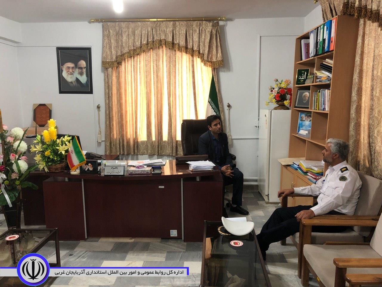 دیدار فرمانده پاسگاه پلیس راه نقده از بخشداری مرکزی مهاباد