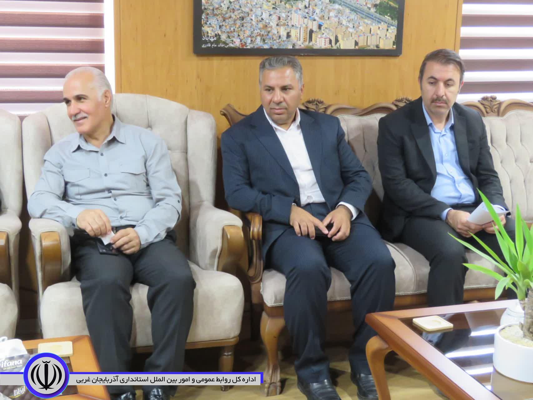 دیدار مشاور دستیار رئیس‌جمهور با فرماندار شهرستان مهاباد