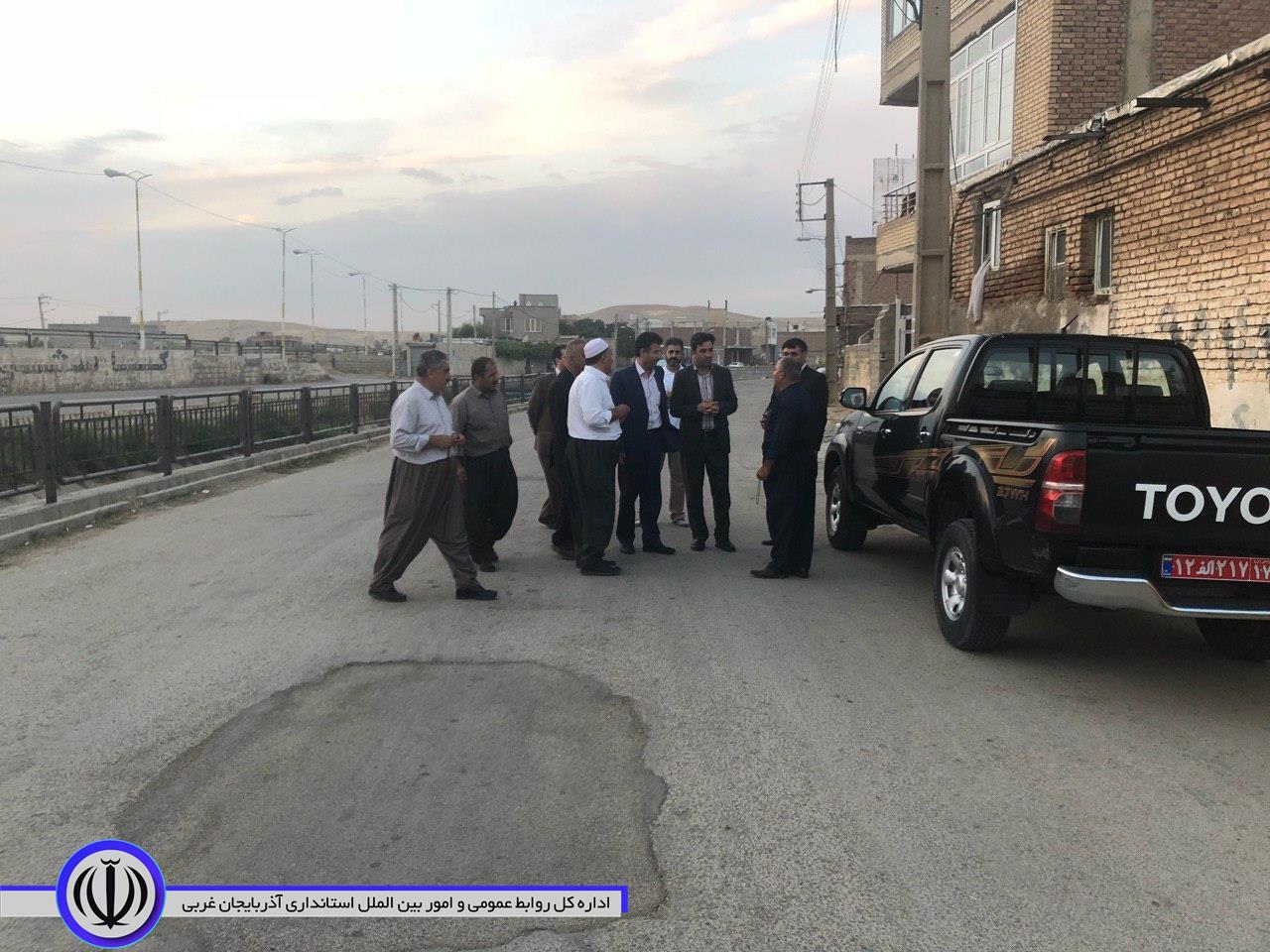 بازدید معاون محترم استاندار و فرماندار ویژه شهرستان در معیت بخشدار مرکزی مهاباد از روستای یوسفکند