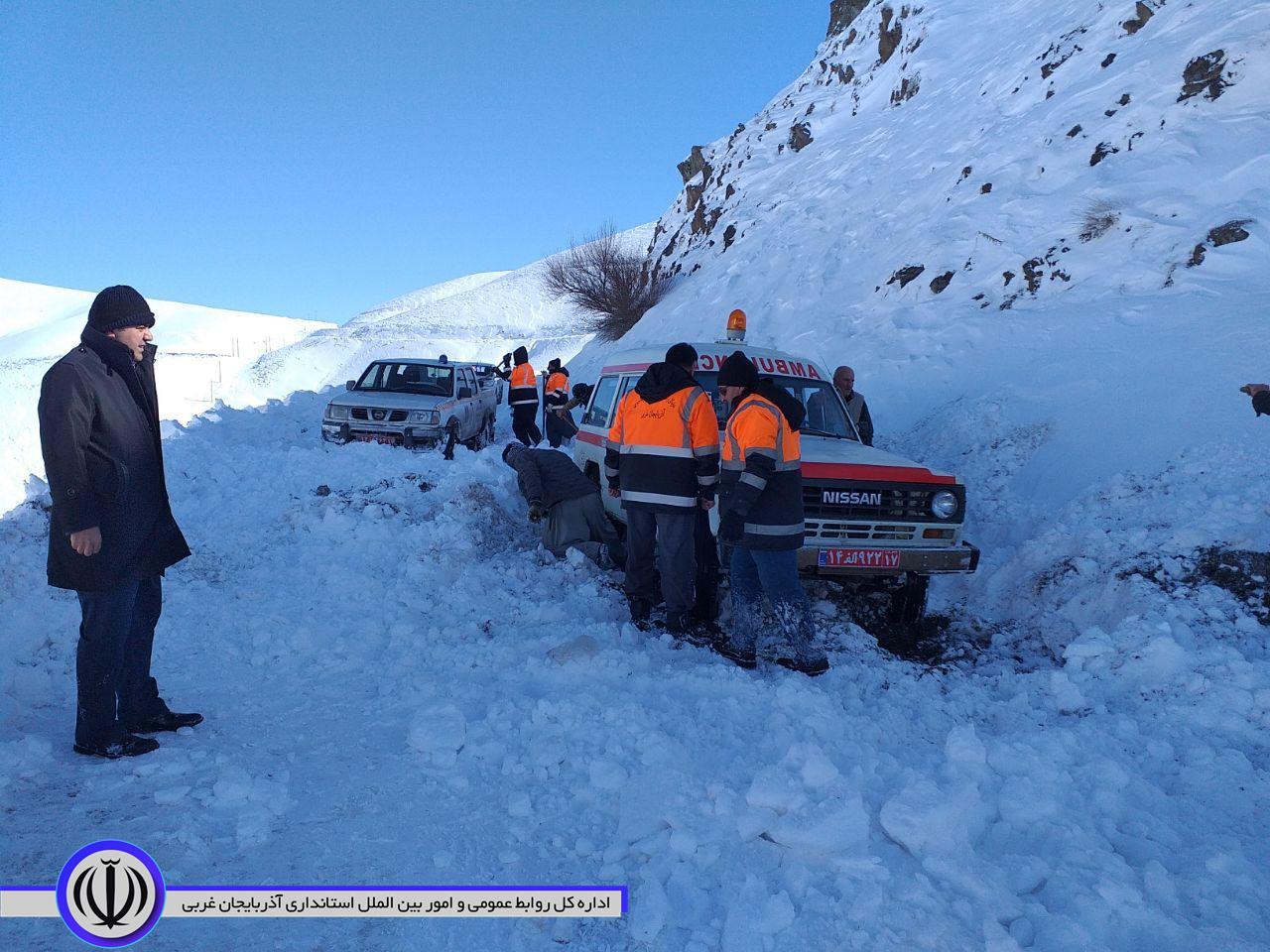 عملیات نجات و امداد مادر باردار در روستای چومل