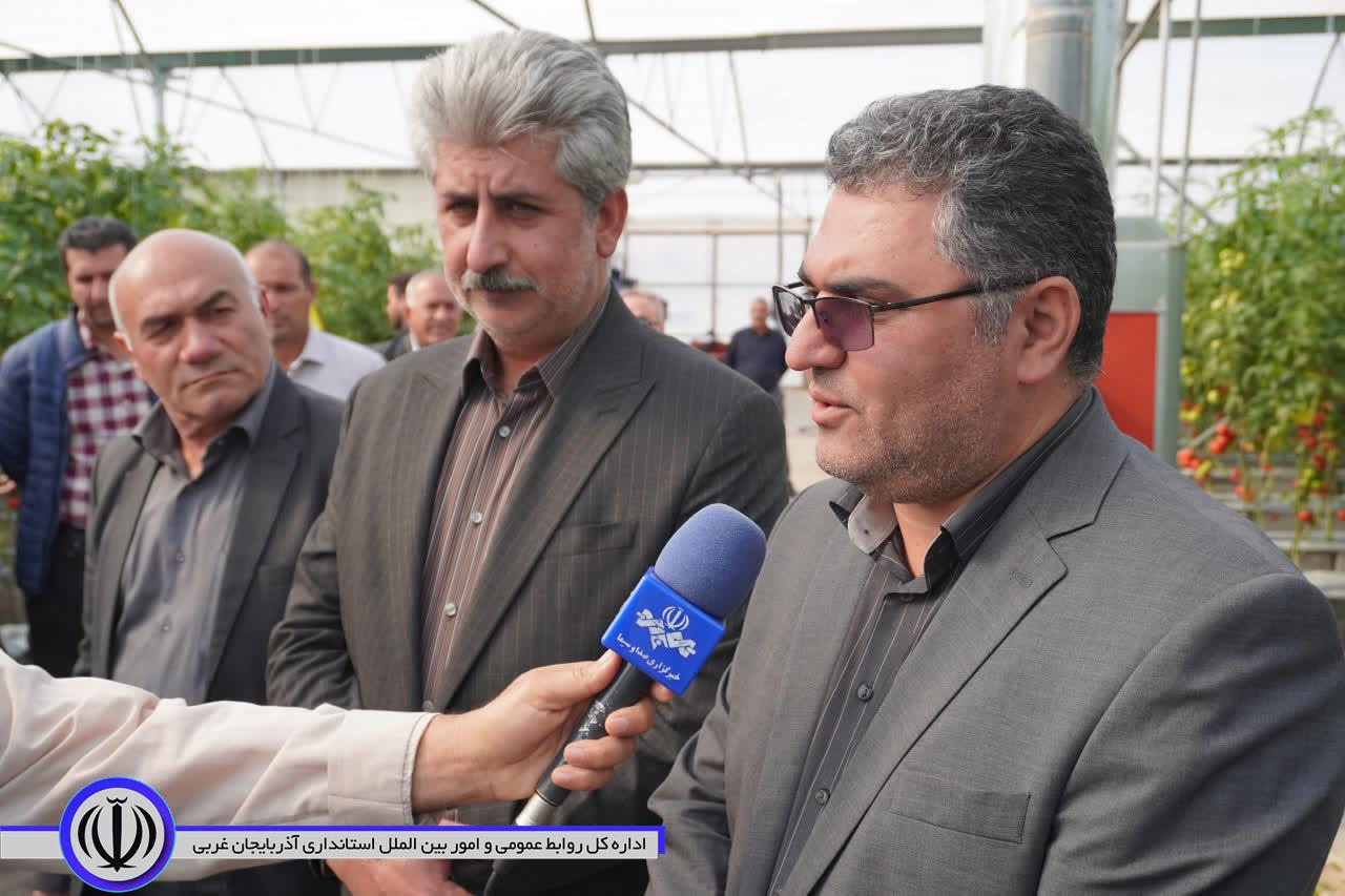 بازدید مدیر شرکت شهرکهای کشاورزی وزارت جهاد کشاورزی از مجتمع گلخانه ای مهاباد
