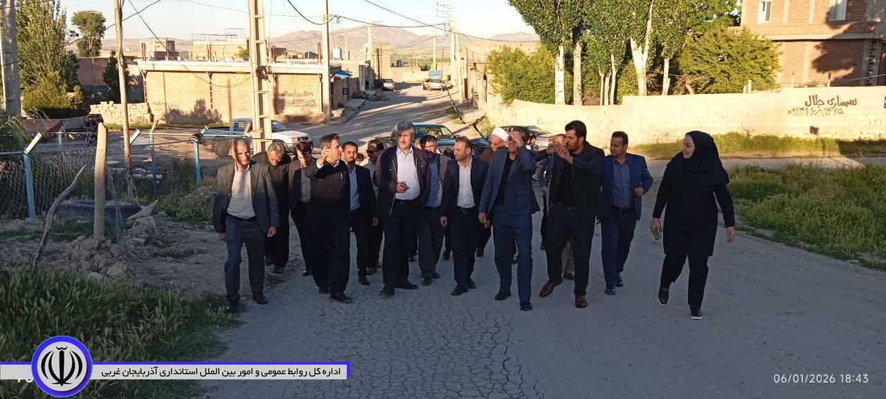 بازدید مسئولان شهرستان از روستاهای بخش مرکزی