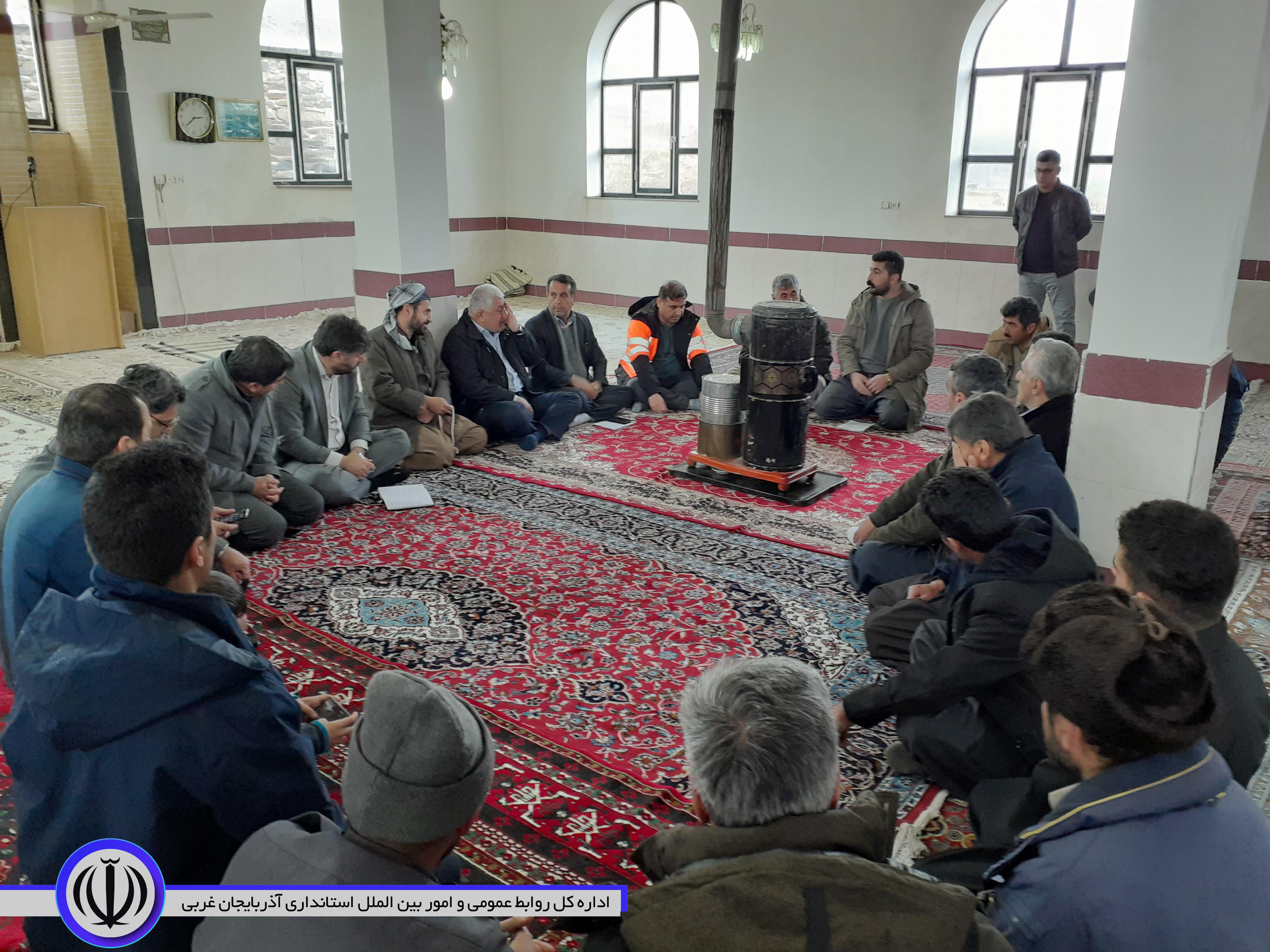 فرماندار ویژه مهاباد از آخرین روستای حوزه شهرستان بازدید کرد
