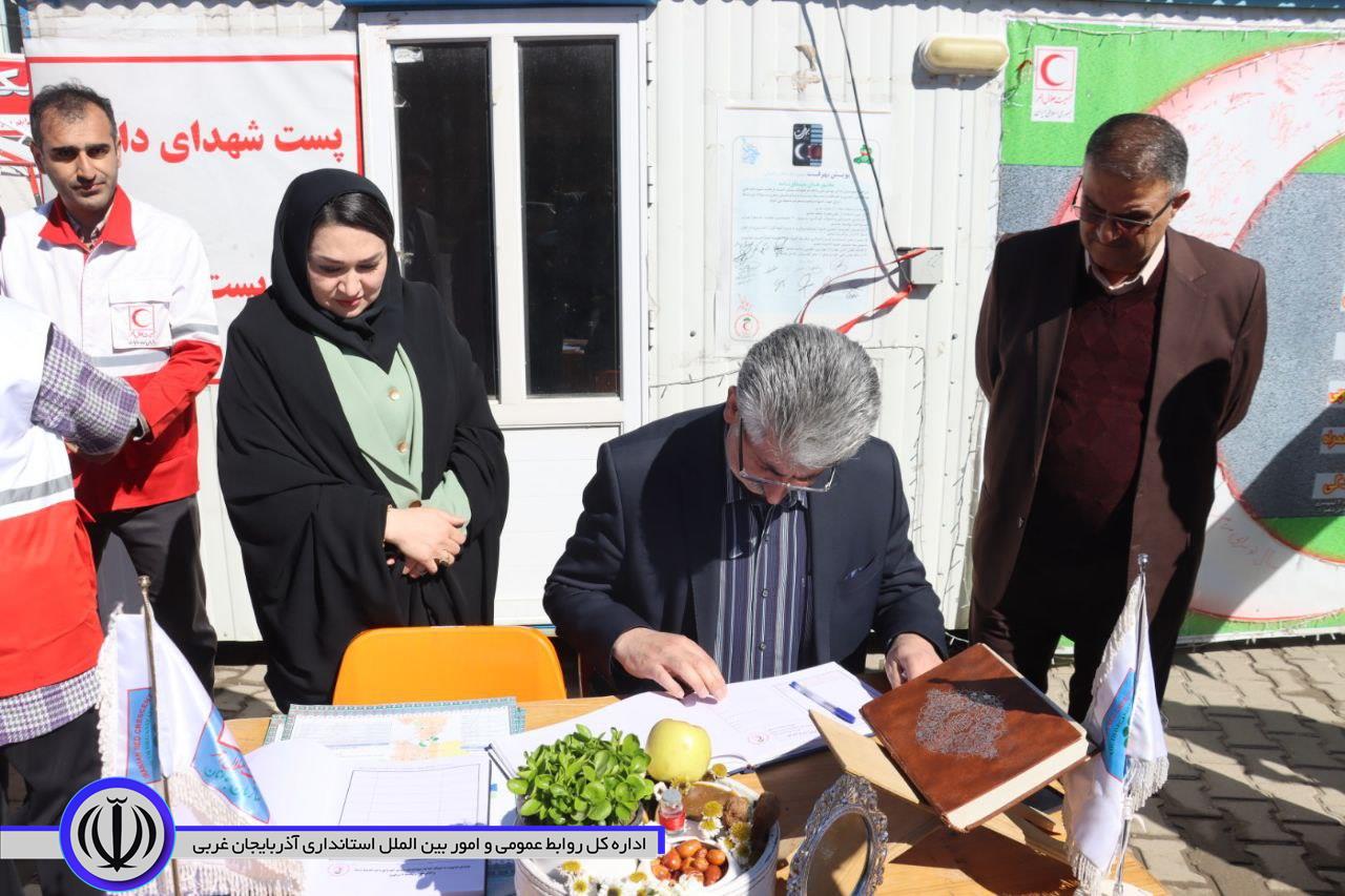 بازدید میدانی سرپرست فرماندار ویژە ی شهرستان از مراکز ویژه استقبال از مهمانان نوروزی شهرداری مهاباد